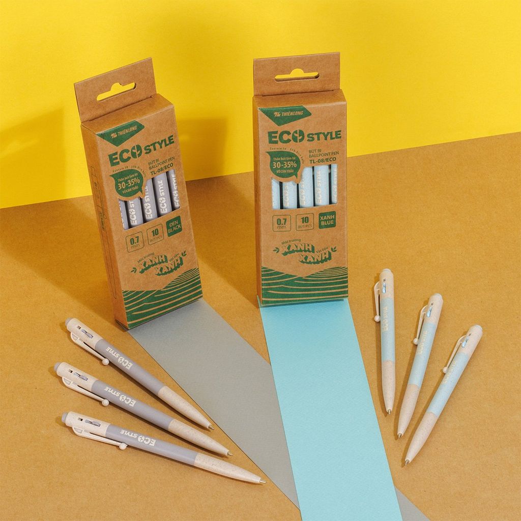 Combo 5/10/20 Bút bi - Eco Style Thiên Long TL-08/ECO thân thiện mới môi trường