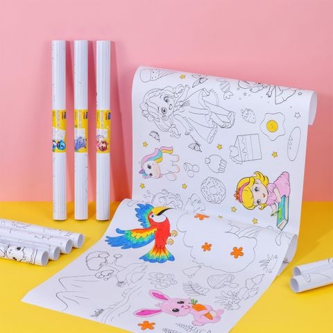 Tranh cuộn tô màu DIY Thiên Long Colokit - Hình ảnh dễ thương, đa dạng chủ đề hơn