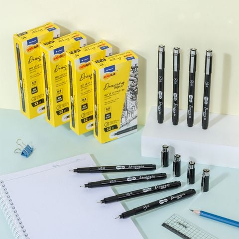 Bút kim kỹ thuật - Drawing Pen Thiên Long Colokit - Mực kháng nước, đậm, rõ nét