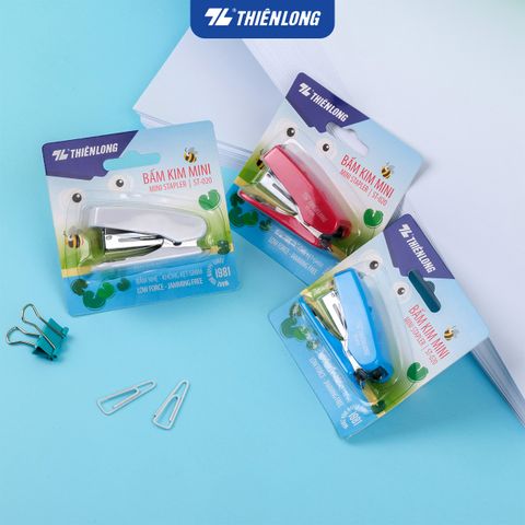 Bấm kim mini số 10 - Mini Stapler Thiên Long - Bấm nhẹ hơn - Màu ngẫu nhiên