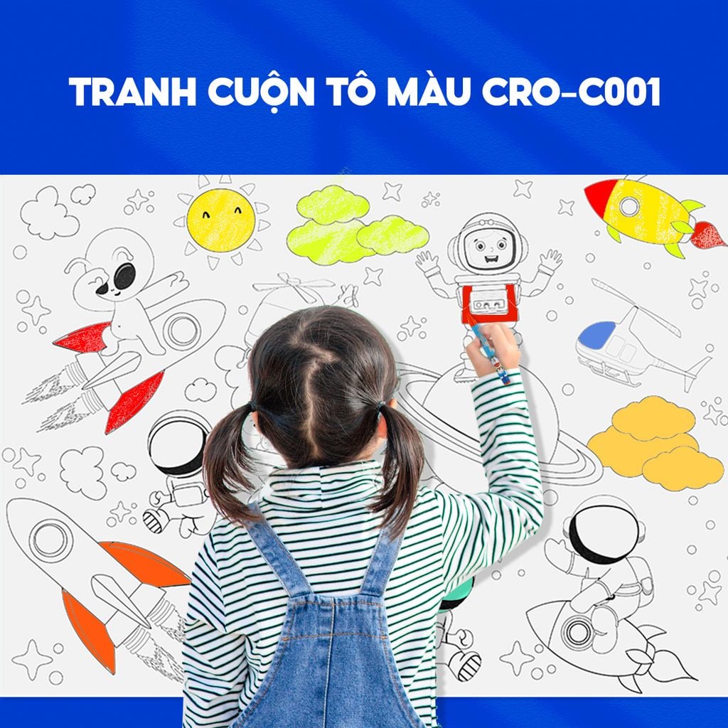 Tranh cuộn tô màu DIY Thiên Long Colokit CRO-C001