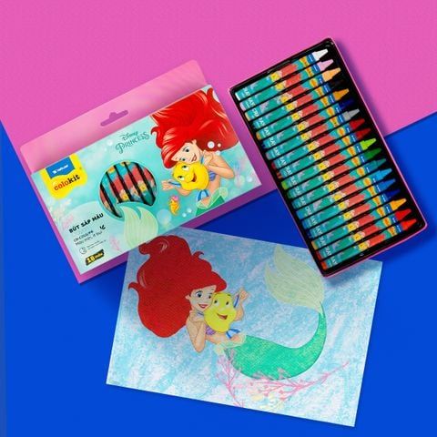 Combo mỹ thuật nàng tiên cá Ariel (5 món tiện dụng, nhân vật hoạt hình đáng yêu)