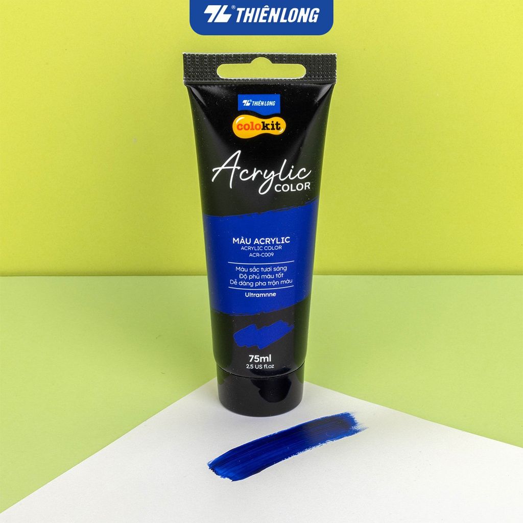 Màu nước Acrylic dạng tuýp 75ml Thiên Long Colokit ACR-C009