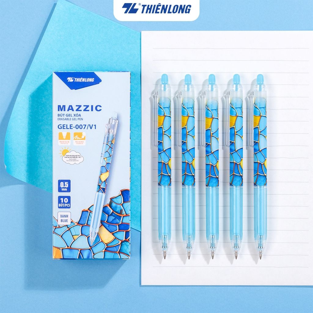 Combo 5/10/20 Bút gel xóa được Mazzic Thiên Long GELE-007/V1