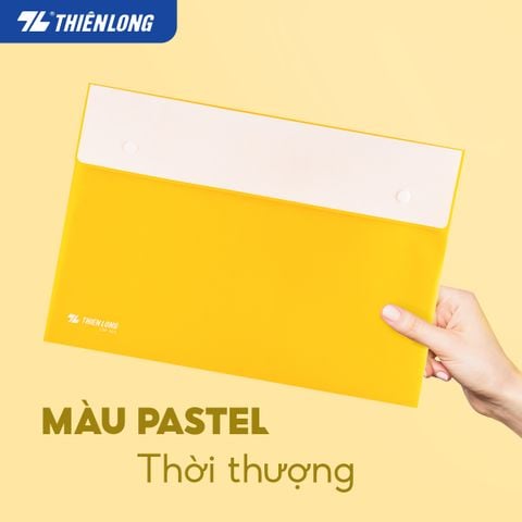 Bìa nút màu Pastel F4 Thiên Long CBF-003 - Sức chứa 125 tờ A4
