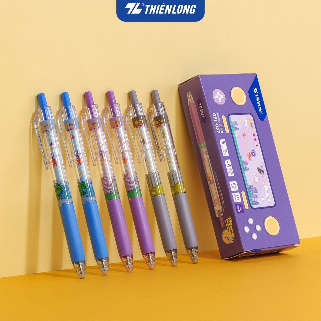 Combo 5/10/20 Bút gel Quick Dry Thiên Long GEL-057 - Mực khô siêu nhanh