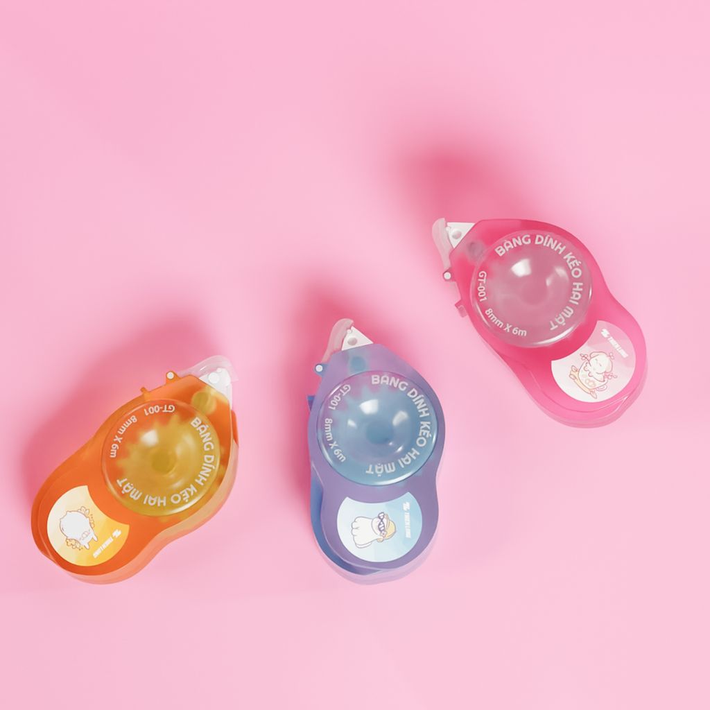 Băng keo - Băng dính kéo 2 mặt Thiên Long GT-001 (Màu ngẫu nhiên)