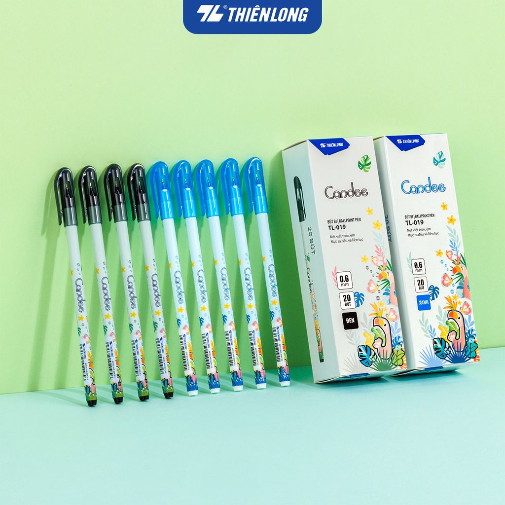 Combo 5/10/20 Bút bi - Ballpoint Pen Candee Thiên Long TL-019