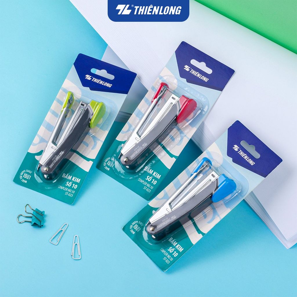 Bấm kim trợ lực số 10 - Power Assist Stapler Thiên Long - Bấm nhẹ hơn 50%