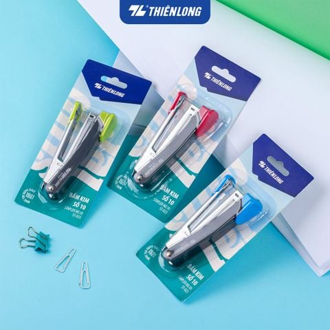 Bấm kim trợ lực số 10 - Power Assist Stapler Thiên Long - Bấm nhẹ hơn 50%