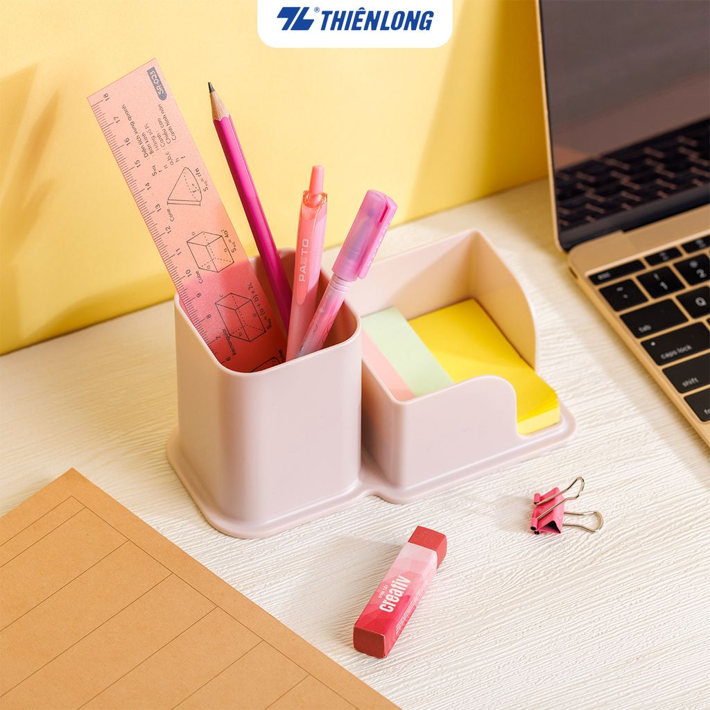 Ống cắm bút - Khay giấy notes Thiên Long PS-003 - Đa dụng tiện lợi Màu sắc trẻ trung