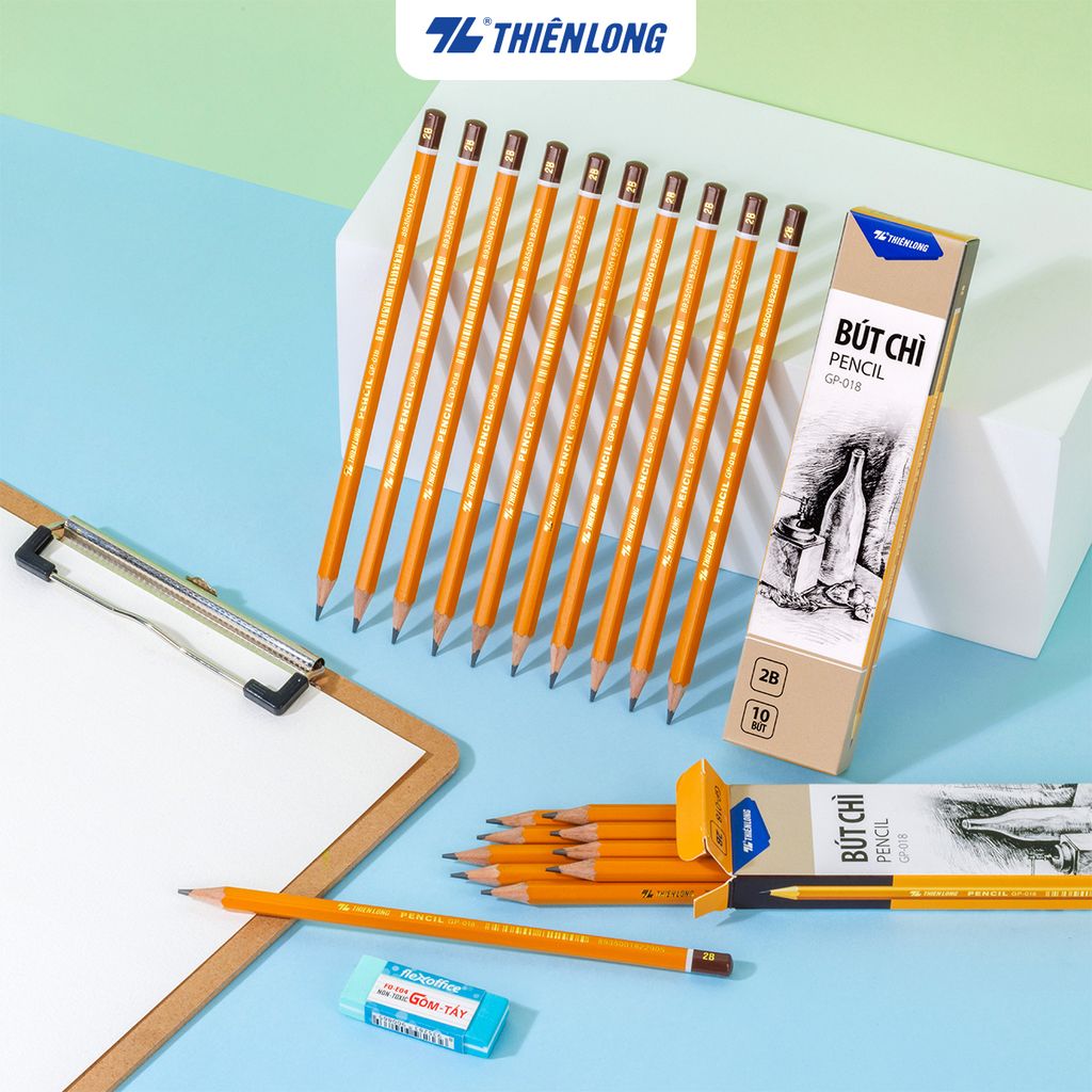 Combo 20 Bút chì gỗ 2B Thiên Long GP-018