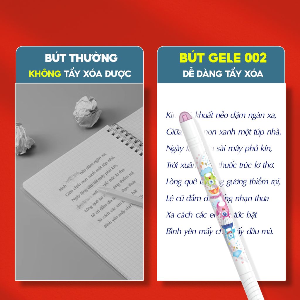 Combo 20 Bút gel xóa được Thiên Long Điểm 10 TP-GELE002