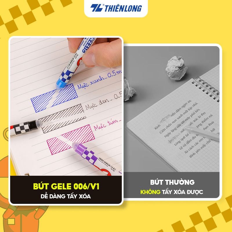 Combo 5/10/20 Bút gel xóa được Mazzic Thiên Long GELE-006/V1