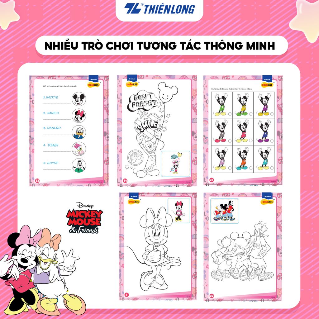 Tập tô màu Colokit Disney Mickey CB-C019/MI