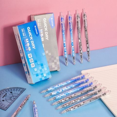 Bút gel Quick Dry Thiên Long GEL-066 - Premium Tip - Vật liệu tái chế