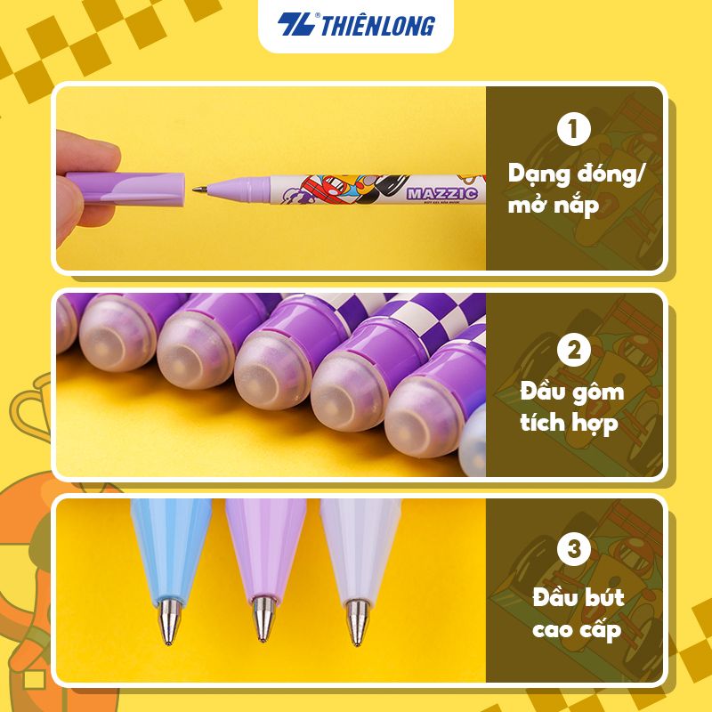 Combo 5/10/20 Bút gel xóa được Mazzic Thiên Long GELE-006/V1