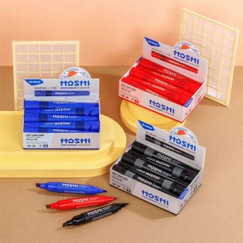 Combo 10 Bút lông dầu Hoshi Thiên Long PM-021/HS - Công nghệ Nhật Bản