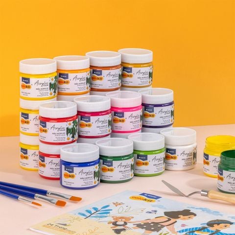 Màu nước Acrylic dạng hủ 100ml Thiên Long Colokit ACR-C010