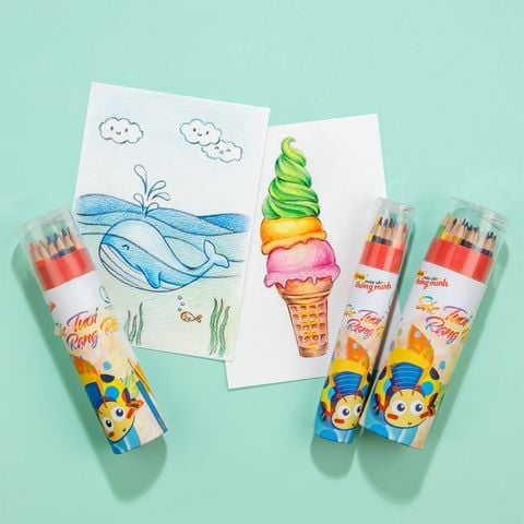 Bút chì màu chuyên nghiệp dạng lon 12/24/36 màu Thiên Long Colokit - Tiêu chuẩn châu Âu