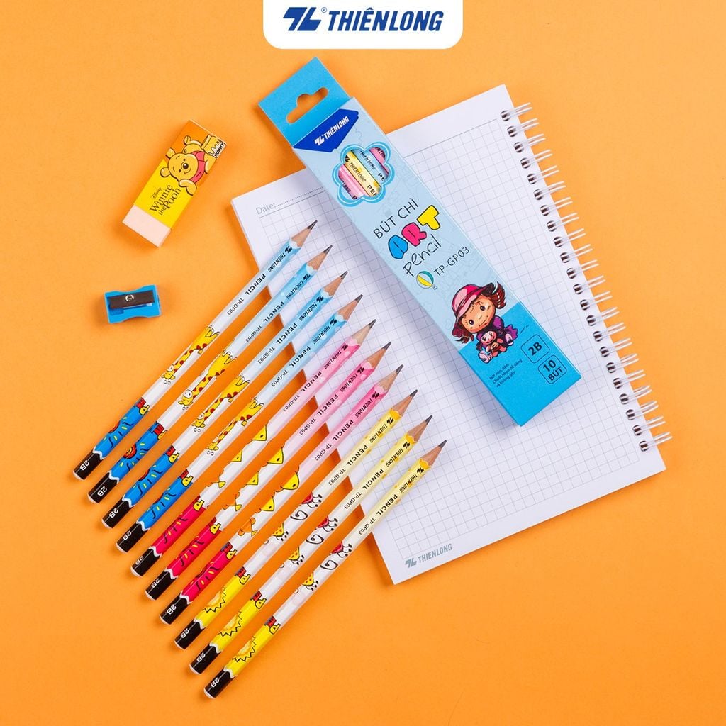 Bút chì gỗ Thiên Long GP-03 màu ngẫu nhiên