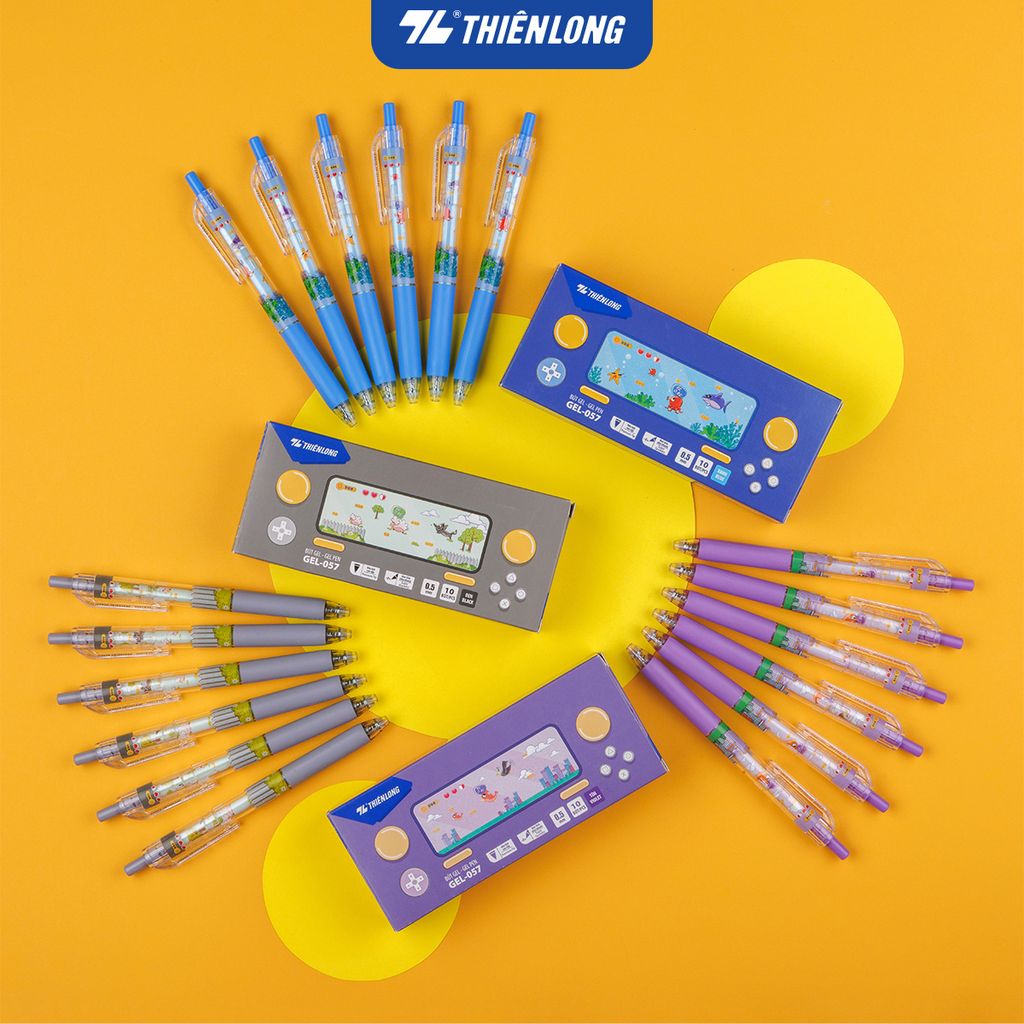 Combo 5/10/20 Bút gel Quick Dry Thiên Long GEL-057 - Mực khô siêu nhanh
