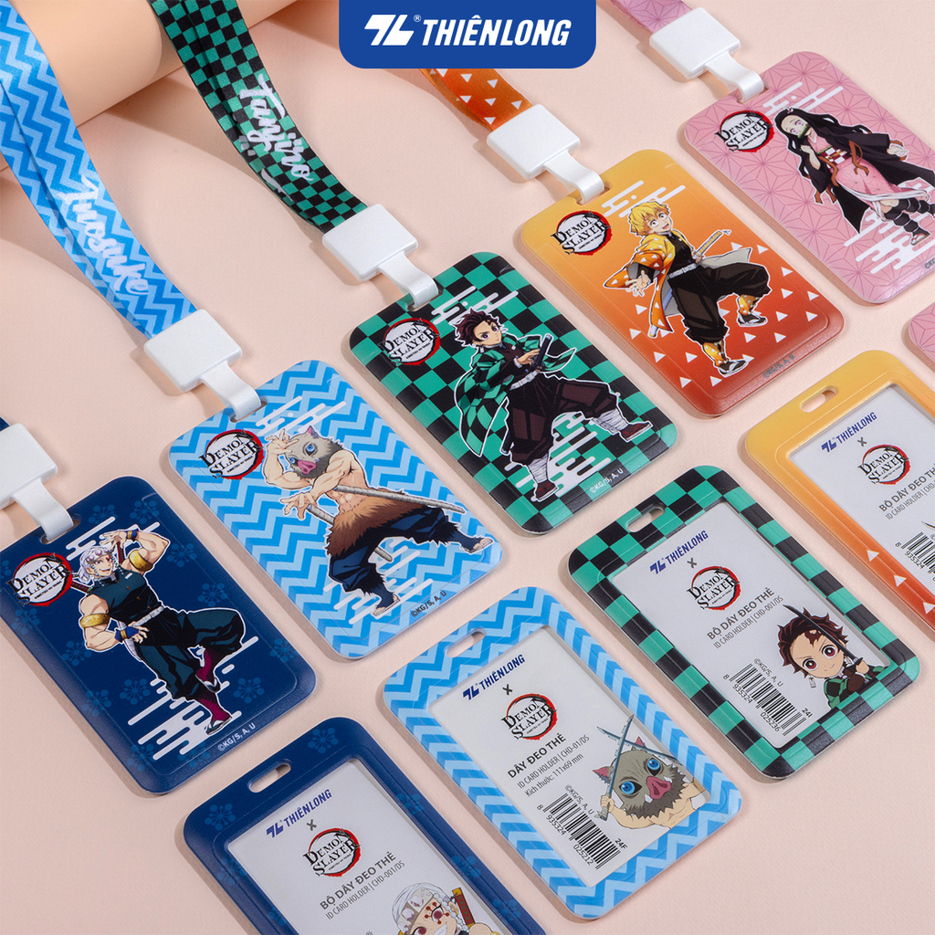 Dây thẻ đeo bảng tên nhân viên sinh viên Demon Slayer Thiên Long - Kimetsu no Yaiba