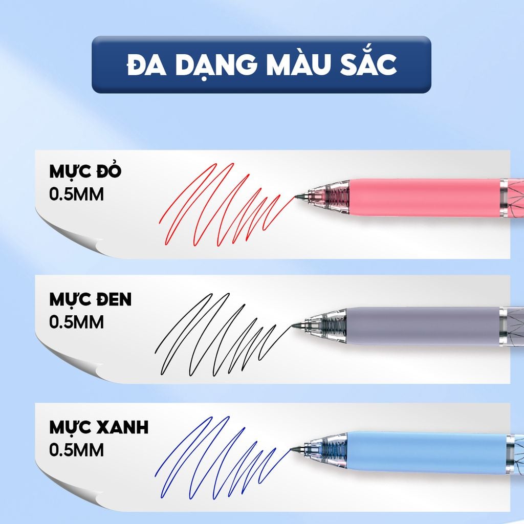 Combo 20 Bút gel Quick Dry Thiên Long GEL-033 - Mực khô siêu nhanh