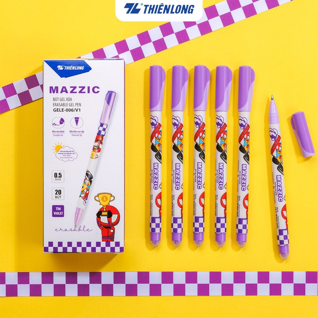 Combo 5/10/20 Bút gel xóa được Mazzic Thiên Long GELE-006/V1