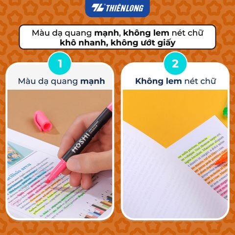 Bút dạ quang Hoshi Thiên Long HL-018/HS - Công nghệ Nhật Bản