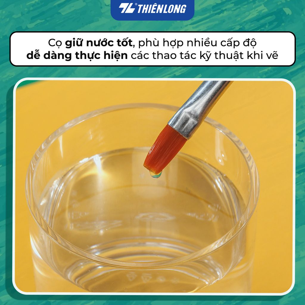 Túi 10 Cọ vẽ Tròn Thiên Long Colokit BRW-C02