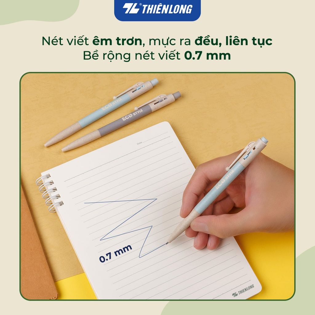 Combo 5/10/20 Bút bi - Eco Style Thiên Long TL-08/ECO thân thiện mới môi trường