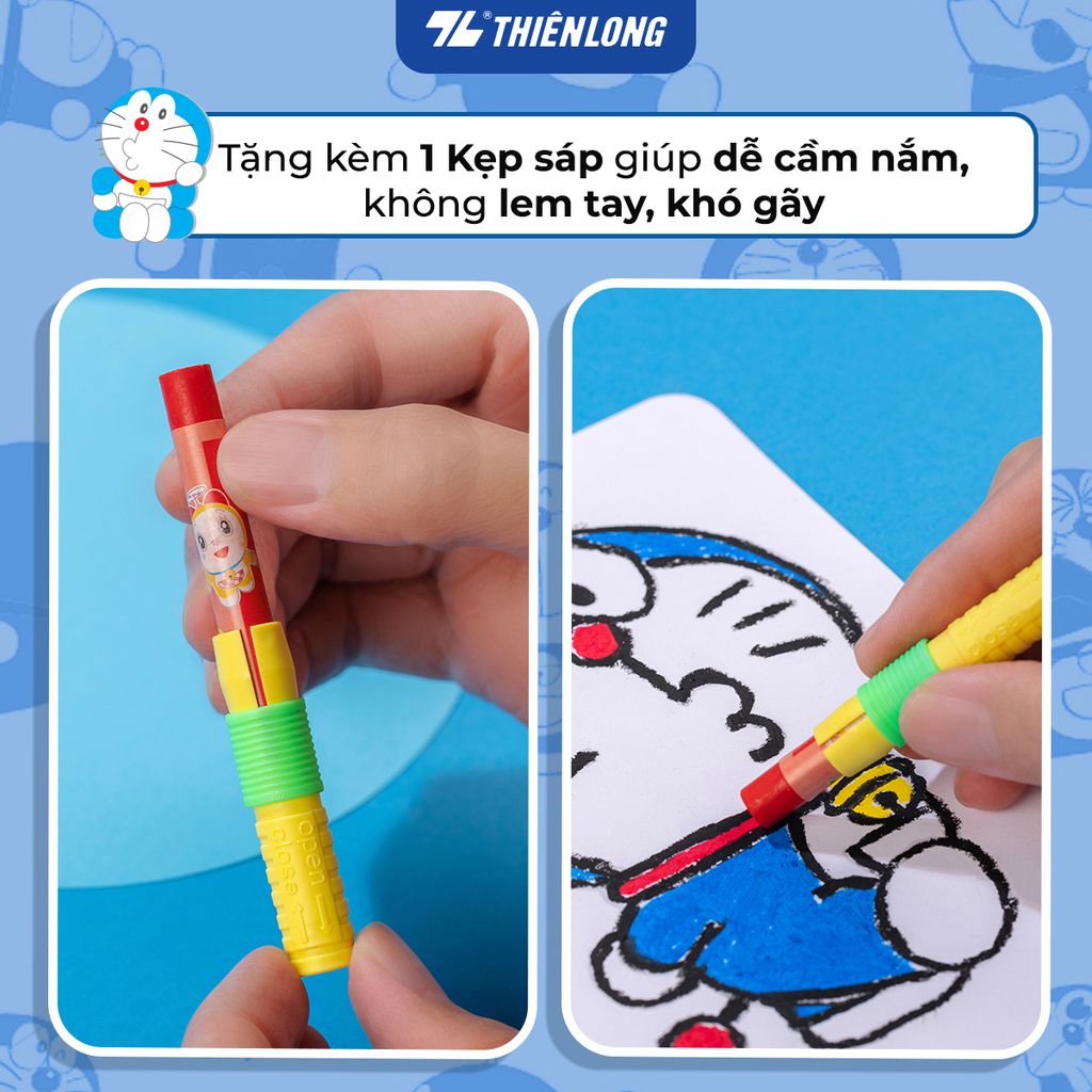 Sáp dầu 12 màu Colokit Doraemon OP-C07/DO