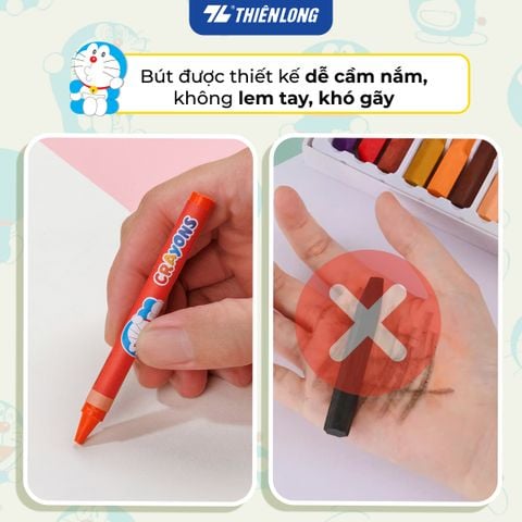 Sáp 24 màu Colokit Doraemon CR-C06/DO