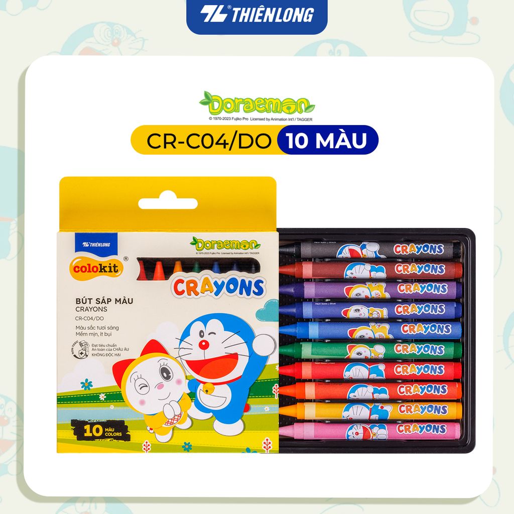 Sáp 24 màu Colokit Doraemon CR-C06/DO