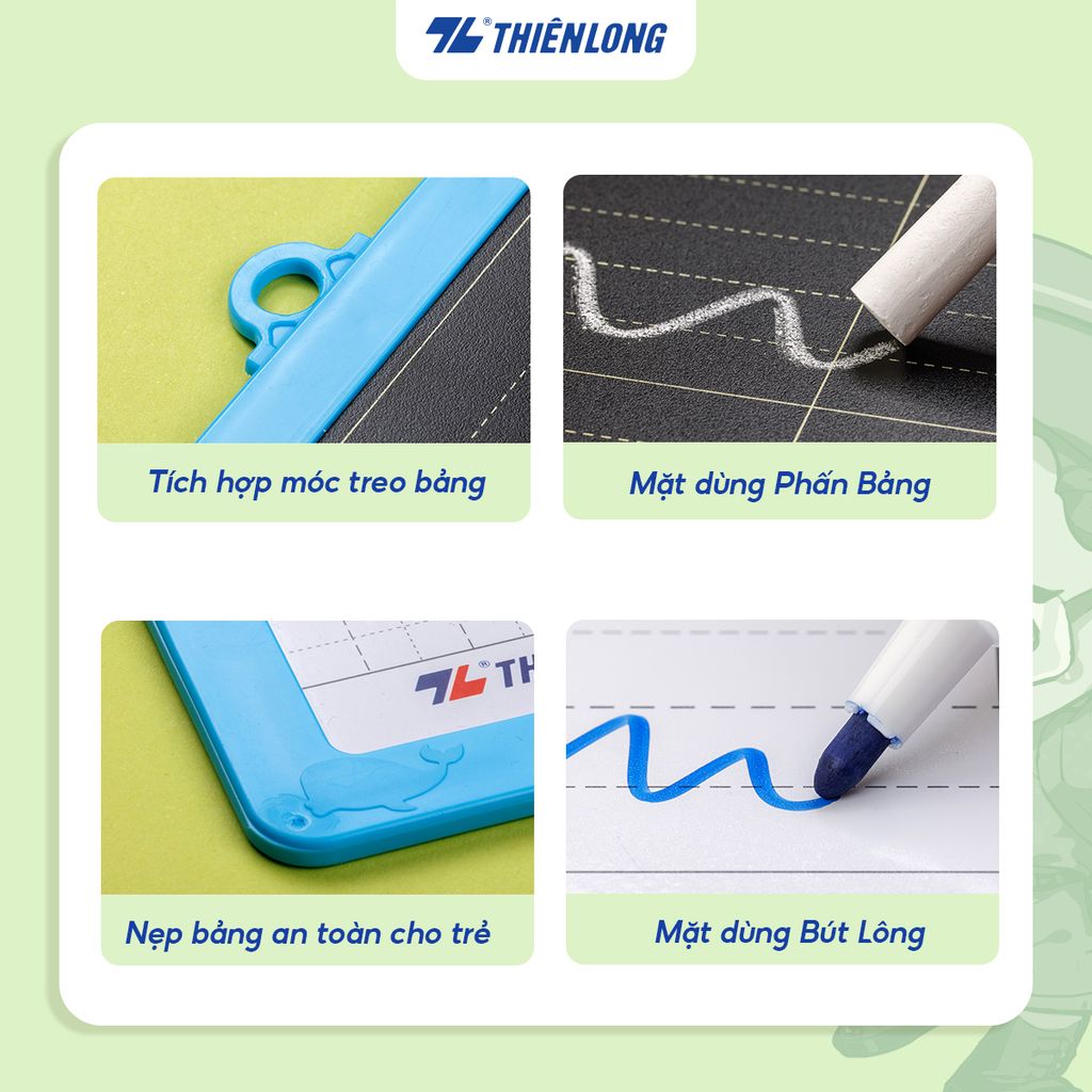 Bảng học sinh 2 mặt Thiên Long TP-B09/AK - Nhân vật Akooland thế giới học cụ thần kỳ