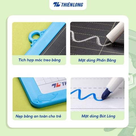 Bảng học sinh 2 mặt Thiên Long TP-B09/AK - Nhân vật Akooland thế giới học cụ thần kỳ