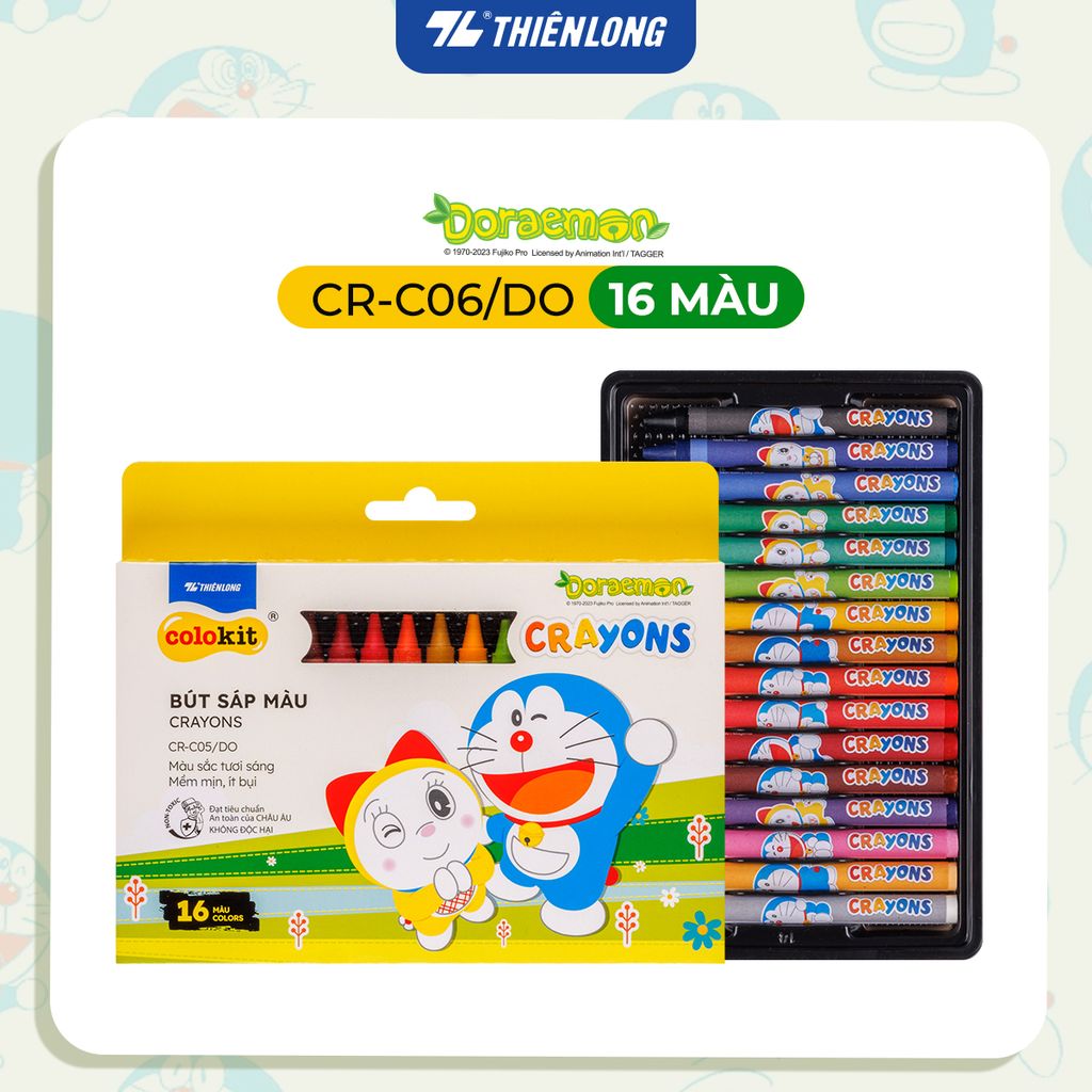 Sáp 24 màu Colokit Doraemon CR-C06/DO