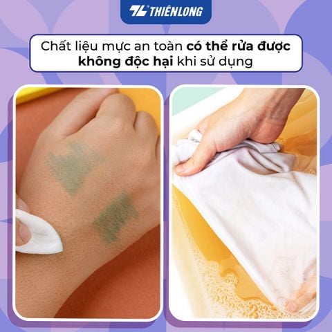 Bút lông 20 màu Pastel Fiber Pen Thiên Long Colokit SWM-C008 - Bút lông màu rửa được