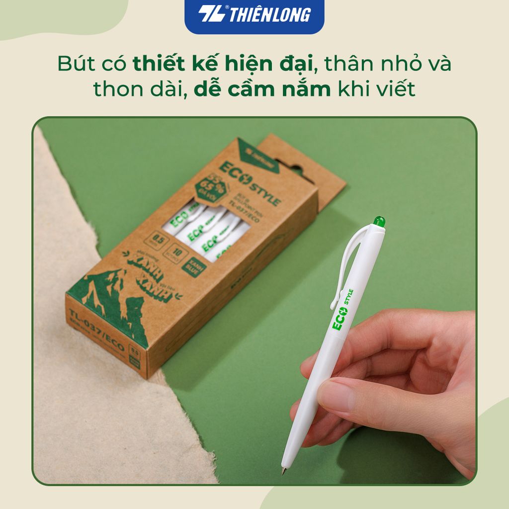 Bút bi - Eco Style Thiên Long TL-037/ECO thân thiện mới môi trường