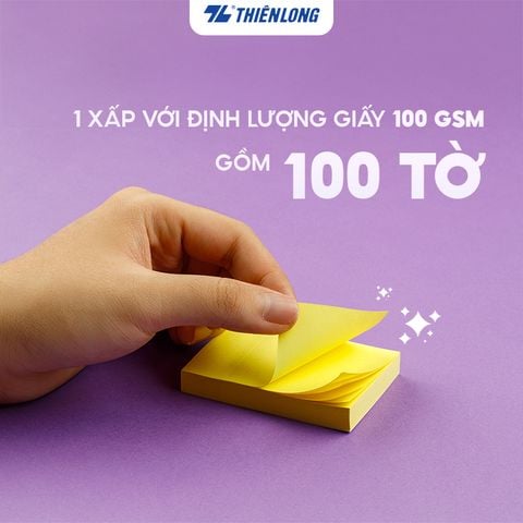 Giấy ghi chú - Giấy notes Pastel Thiên Long - Nhiều kích thước
