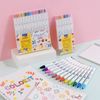  Bút lông 6/12 màu dạng bấm Retractable Fiber Pens Classic Thiên Long Colokit - 0.6mm 