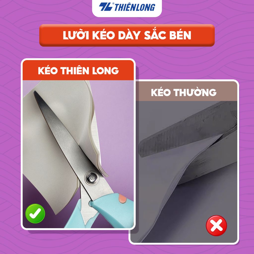 Kéo văn phòng chịu lực Thiên Long