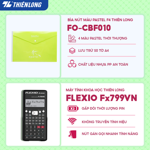 Combo Xanh lá tươi mát 08 món - Bộ dụng cụ học tập gồm Máy tính cầm tay Hot trend, sổ, bút trang trí, gôm, thước, bìa tài liệu