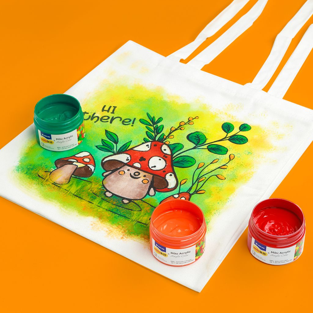 Màu nước acrylic cao cấp không phai màu dạng hũ 100ml Thiên Long Colokit ACR-C007