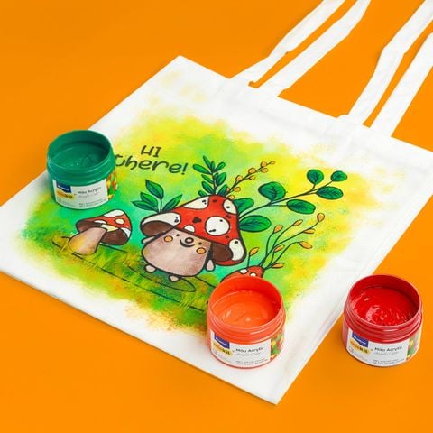 Màu nước acrylic cao cấp không phai màu dạng hũ 100ml Thiên Long Colokit ACR-C007