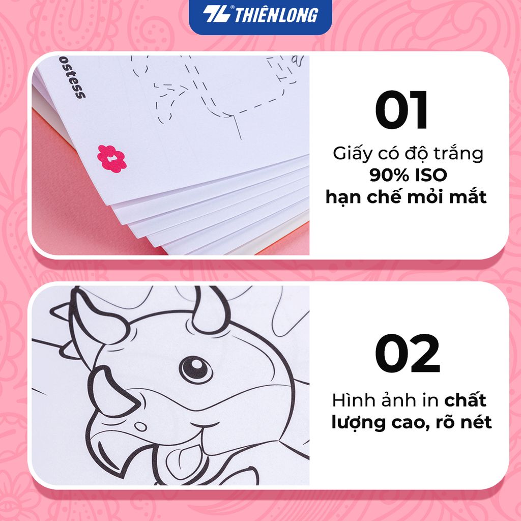 Tập tô màu - Coloring Book Thiên Long Colokit - Dành cho bé 3-6 tuổi