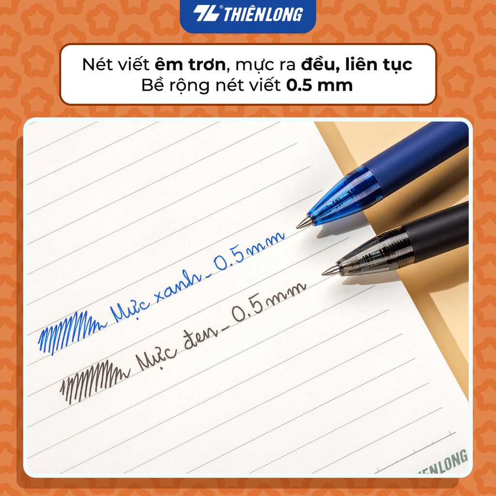 Bút gel Hoshi Thiên Long GEL-046/HS - Công nghệ Nhật Bản