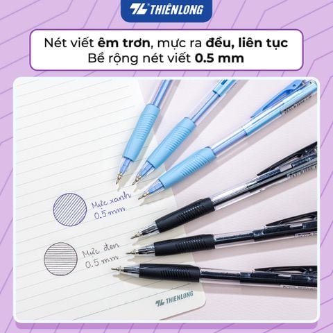 Combo 5/10/20 Bút gel B - Minimalist Butter Gel Thiên Long GELB-023