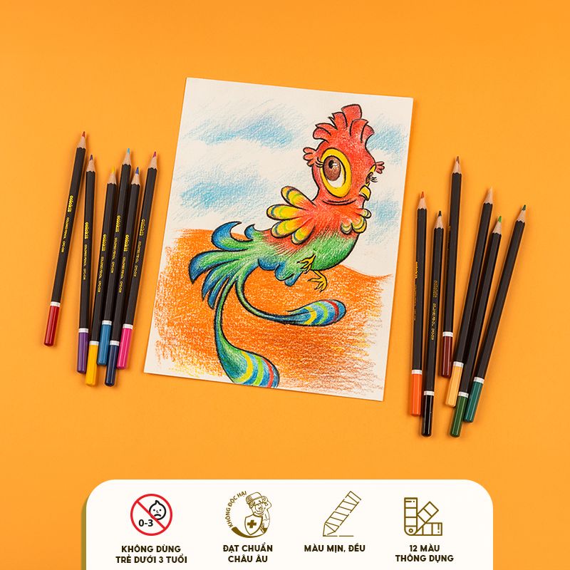 Bút chì 12 màu Colokit CPC-C06